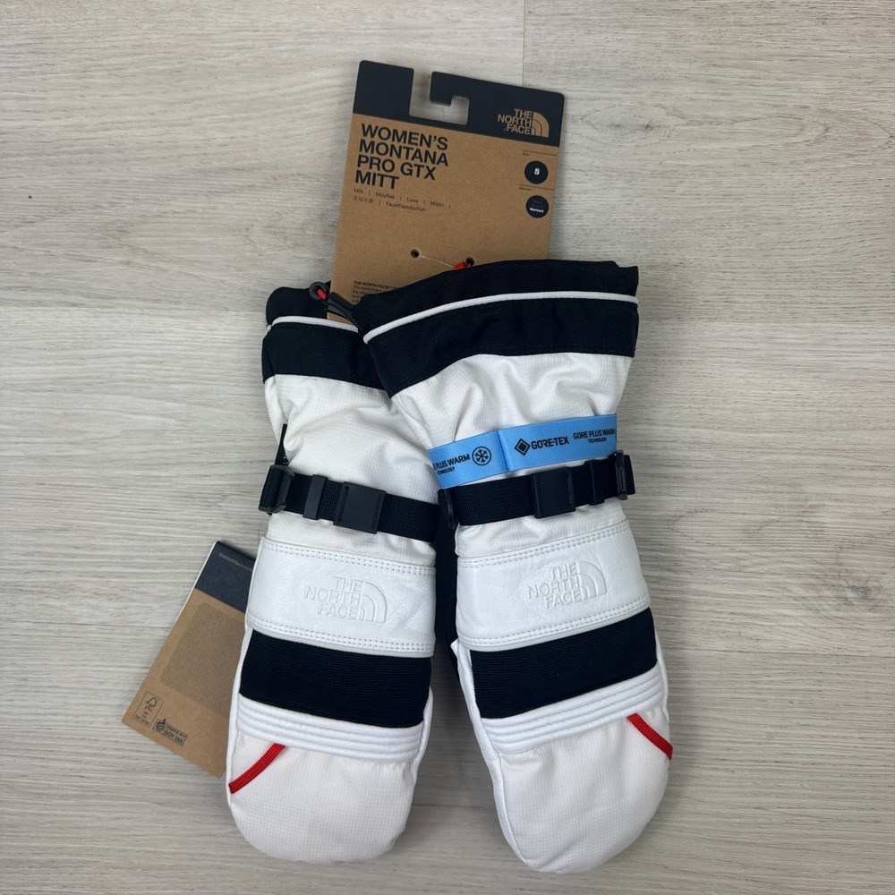 The North Face Womens Montana Pro Gore Tex Mitt Gloves Size Small White
